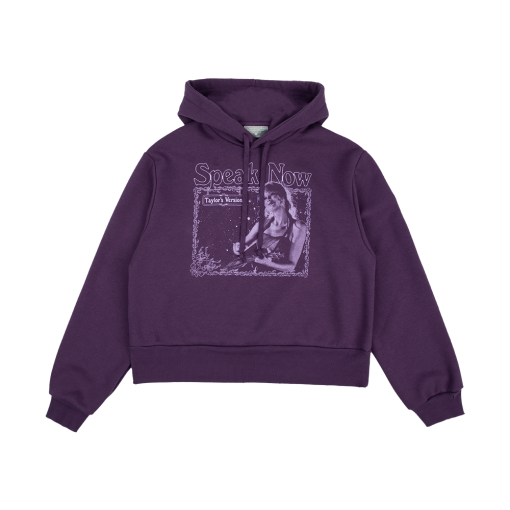 Taylor Swift The Story Of Us Purple Crop Hoodie