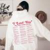 I Love You Lyrics Taylor Swift Sweatshirt