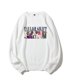 Taylor Swift The Eras Tour White Sweatshirt Hoodie