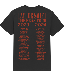 Taylor Swift The Eras Tour Photo Black T-Shirt
